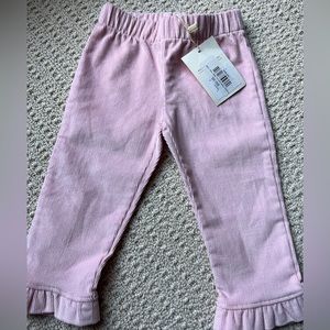 TBBC Princeton Cord Pants Palm Pink 0-6M NWT